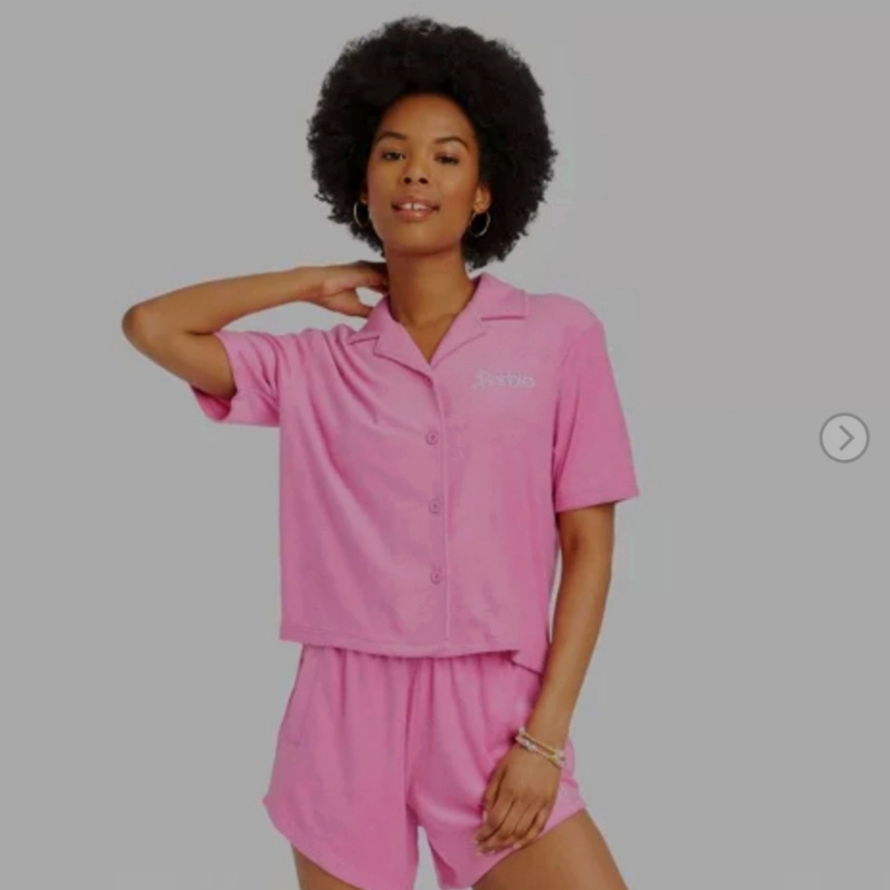 Barbie pink lounge pajama set